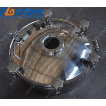 stainless steel tank manhole cover with sight glass ( with pressure )